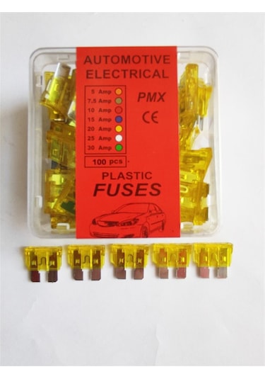 20 Amper Yassı Bıçak Sigorta 100,lü Paket