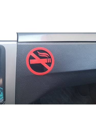 3 Adet Torpido Sigara Yasak Sticker Yapıştırma (110893266)