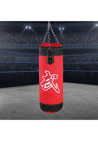 Moveevo Yeşil 80cm Boş Muay Thai Sandbagı - Oxford Kumaş, Darbe Emici, Metal Zincir Ve Güven Kanca İle Asılı Dövüş Torbası Yeşil