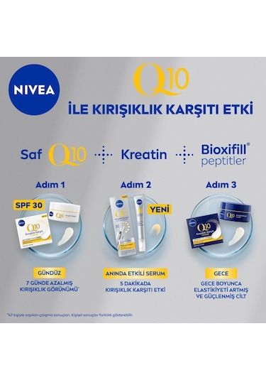 Nıvea Q10 3 Adımlı Kırışıklık Karşıtı Bakım Seti