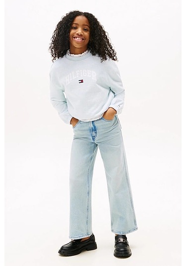 Kız Çocuk Th Varsity Sweatshirt - Mavi Breezy Blue Heather