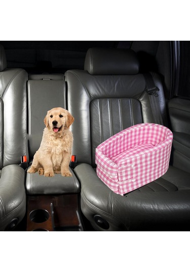 Homyl Taşınabilir Kedi Araba Koltuğu Küçük-kafes-pembe