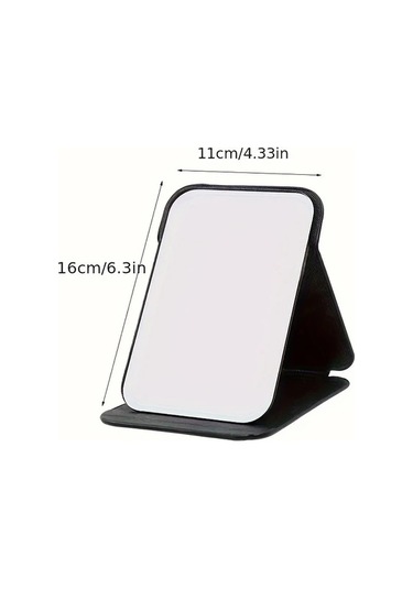 Sunshine011 White Portable Folding Mirror - Tek Taraflı Makyaj Aynası, Kompakt Ve Hafif Beyaz