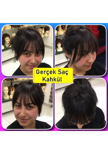 Gerçek Saç Tak Çıkar Kakül Her Renk Mevcut
