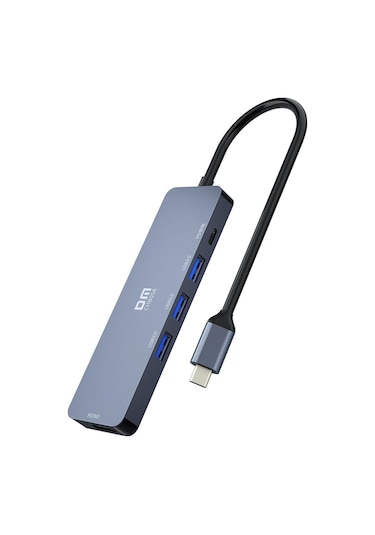 DM CHB058 Type-C to 4K HDMI 3*USB 3.0 PD Hub Dönüştürücü