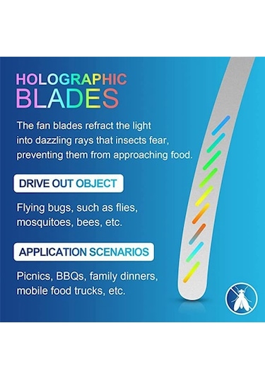 Masalar Için Sinek Fanları, Sinek Kovucu Dış Mekan Iç Mekan Sinek Tutma, Masa Üstü Sinek Fanı Sinek Spinner Fsvecı Var Ayaklı 5 Adetten Az