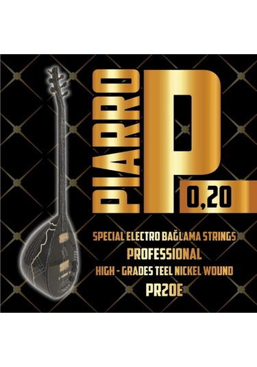 Piarro PR20E Elektro Bağlama Teli Takımı ( Topuzlu )