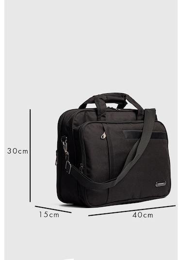 15.6" İnç Evrak Bilgisayar Notebook Laptop Çantası Se02 Siyah Siyah