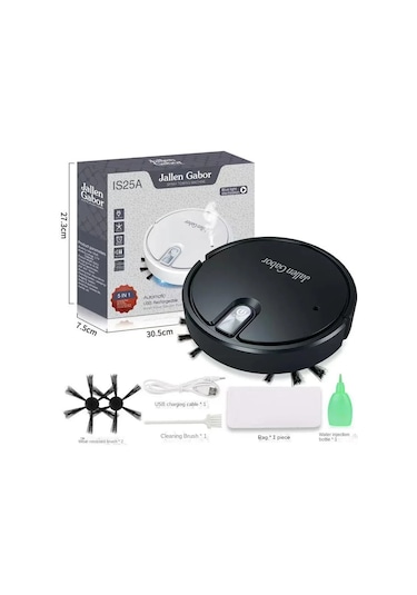 Kablosuz Akıllı Robot Süpürge Çok Fonksiyonlu Ultra Sessiz Beyaz