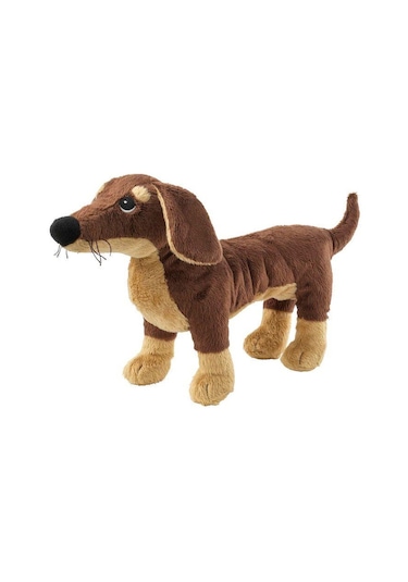 İkea Smaslug Yumuşak Peluş Oyuncak Köpek 44 Cm Kahverengi