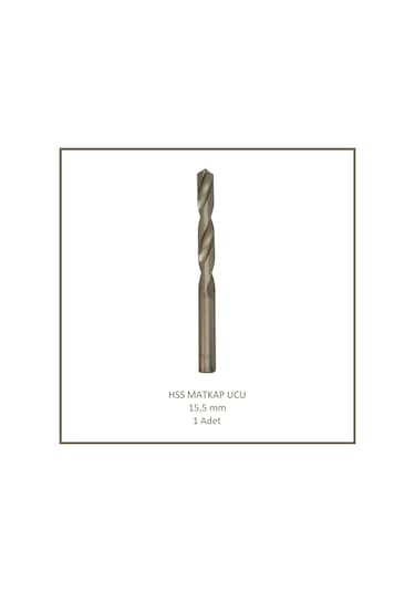 Hss Matkap Ucu 15,5 Mm, Metal, Ahşap, Plastik İçin 1 Adet