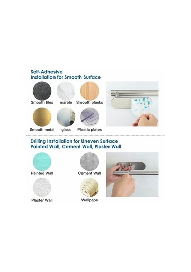 Novahub Tamamen Paslanmaz Çelik Duvara Monte Havluluk, Tuvalet Kağıdı Tutucusu, 32,5 Cm Gümüş Diğer