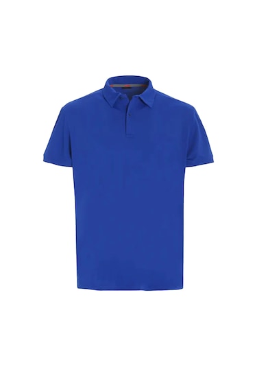 Slam Slam Tech Pique Polo Erkek Mavi Tişört W11 Mavi