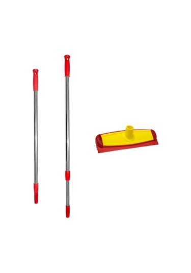 SİLİWAX SİLİKON ARABA YIKAMA FIRÇASI-SAPLI-SARI KIRMIZI