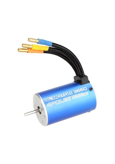 Ebitda Yüksek Performanslı 3660 4 Kutuplu 2600kv Fırçasız Rc Motor - 1/8 & 1/10 Araçlar İçin