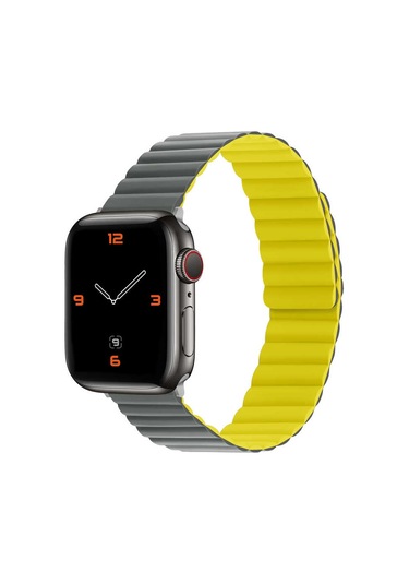 Teknocep Watch 42mm Uyumlu Krd-52 Kordon-gri-turuncu