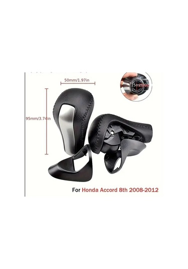 Honda Accord 8. Nesil 2008-2012 Otomatik Vites Topuzu Deri Kaplamalı Siyah