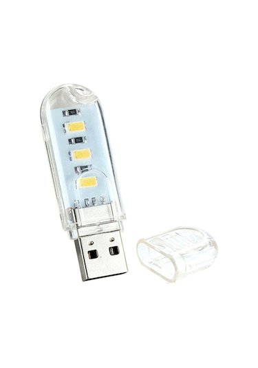 3 LED Beyaz Işık Taşınabilir Mini USB Led Lamba  5730 SMD St Kamp Beyaz