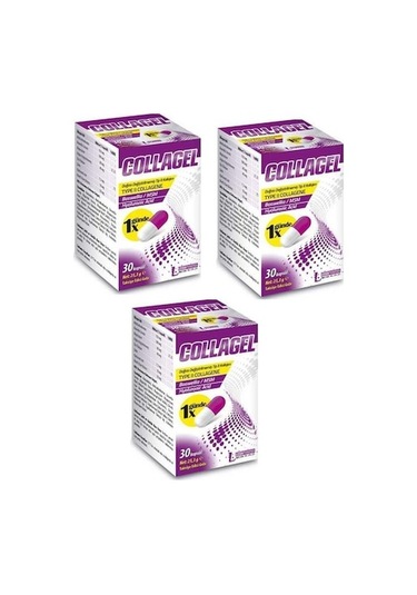 Ledapharma Collagel - Type Ii Collagene 30 Kapsül 3'Lü Paket