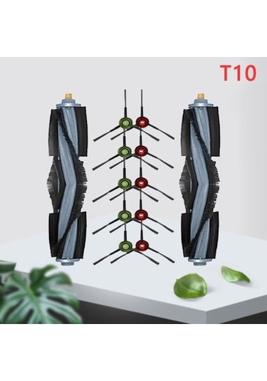 Unimarket Ecovacs Deebot T10 İçin 12 Adet Yıkanabilir Yedek Fırça Seti - Zemin Temizleme 1 Adet 1 Adet Süpürge Yedek Parçaları