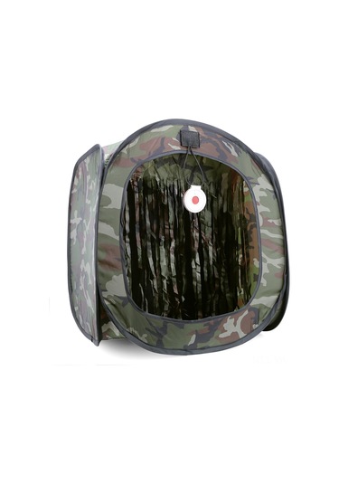 Vkemall Hızlı Kurulabilir Gürültü Azaltıcı Taşınabilir Atış Egzersizi Çadırı - İç/ Dış Mekan Kullanıma Uygun, Çift Ağlı, Dayanıklı Poliester Kamuflaj