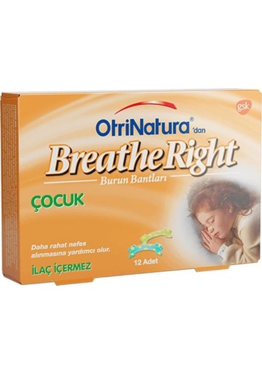 Breathe Right Çocuklar İçin Burun Bandı 12'li