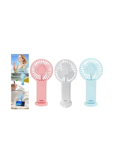 3 Adet Mini Fan,telefon Tutucu,portatif El Vantilatörü Asorti 9,3x19cm