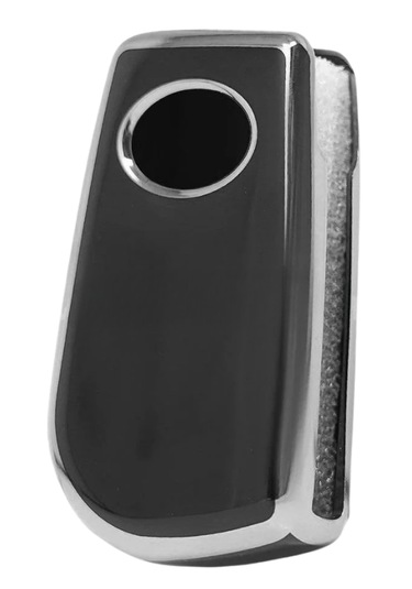 Toyota Corolla Auris Yaris Verso Avensis Aygo Hilux 3 Buton Nano Anahtar Kılıfı Siyah Gümüş