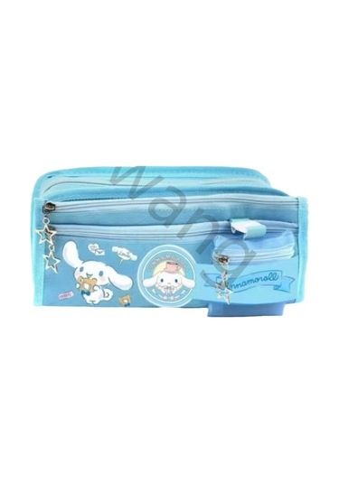 Sevimli Kuromi Desenli Melodi Çocuk Kumbarası Ve Bozuk Para Cüzdanlı İlkokul Öğrencileri İçin Şık Kırtasiye Çantası MAvi