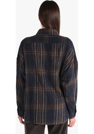 Colins Regular Fit Lacivert Kadın Uzun Kol Gömlek Cl1065854 Lacivert