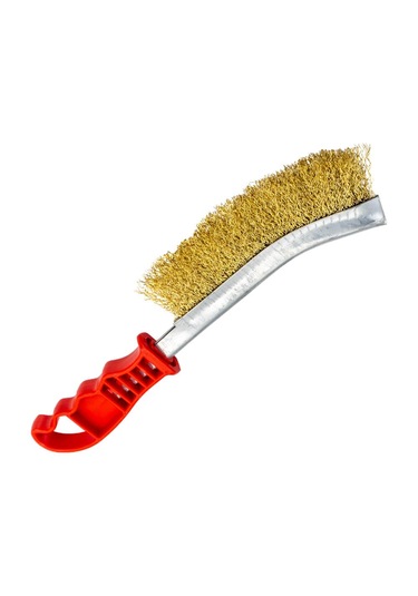 Master 505135 Çelik Telli Kıvrık Uçlu Plastik Saplı Tel Fırça