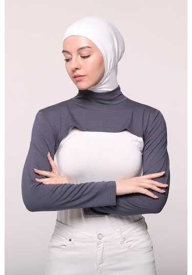 Altobeh Balıkçı Yakalı Boyunluklu Kolluk Füme Çok Renkli