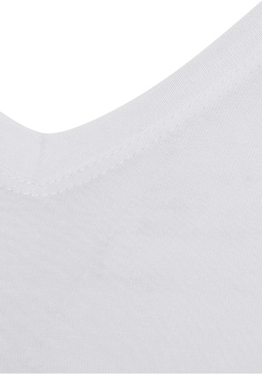 Kocabey Star 206 Modal Yarım Kol V-yaka T-shirt Atlet Beyaz