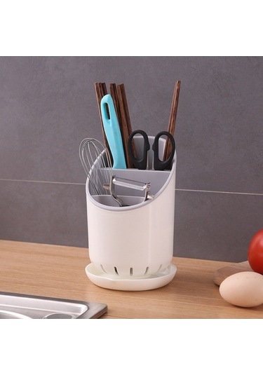 Dancemonkey Kaliteli Mutfak Kaşığı Saklama Kutusu Beyaz