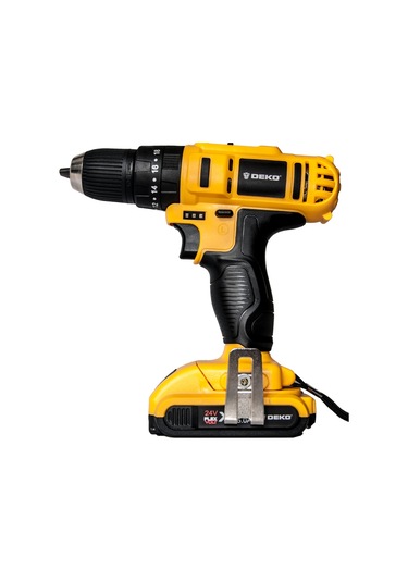 Deko 24V 5 Ah Li-ion Çift Akülü Darbeli Vidalama Sarı