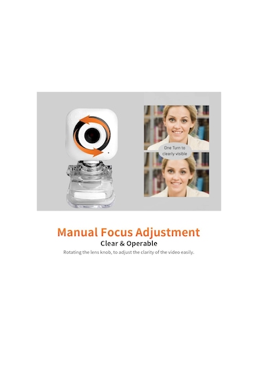 Cbtx Taşınabilir HD Web Kamerası 480P 0.3 MP 30 FPS Kamera