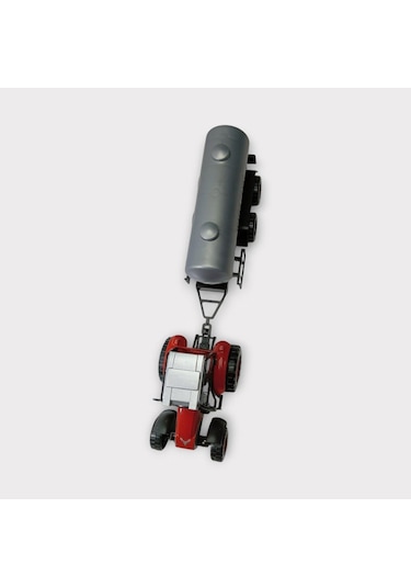 Çek Bırak Römorklu Traktör 25cm - Kırmızı Su Tankı Kırmızı