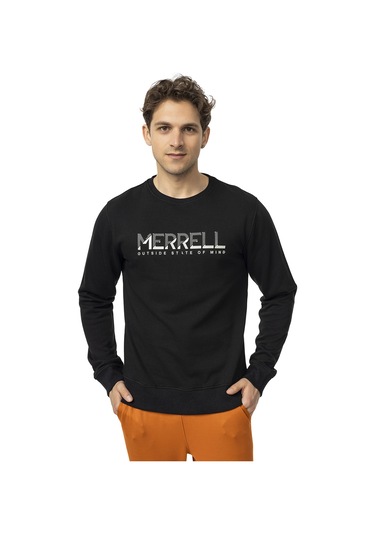 Merrell Merrell Erkek Günlük Giyim Sweatshirt Smith Siyah Siyah