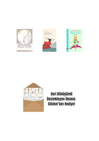 Küçük Prens + Savaş Pilotu + Küçük Prens + Okuma Sticker'ları