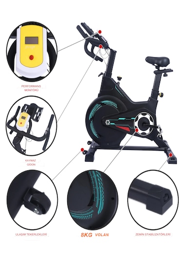 Reidan Pb-04 Manyetik Kondisyon Bisikleti Egzersiz Ev Koşu Bisikleti