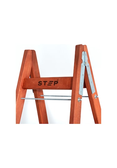 Step 4 Basamaklı Çift Çıkışlı Ahşap Merdiven Yükseklik 1.40 M