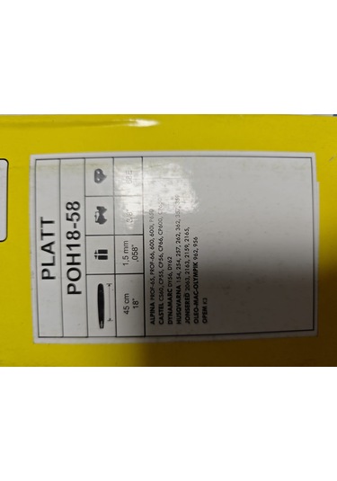 Platt Pala 3/8-34 Diş Elmaslı 45 Cm 1,5 Mm