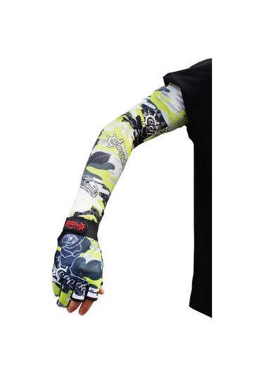 Captain Fisherman Style Camo Green Set Cap+eldiven+kolluk+buff Yeşil