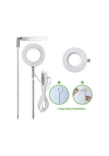 Xindoker "bitki Büyüme Lambası: 3 Renk Seçenekli, 10 Parlaklık Seviyeli, Zaman Ayarlı Led Aydınlatma" Diğer