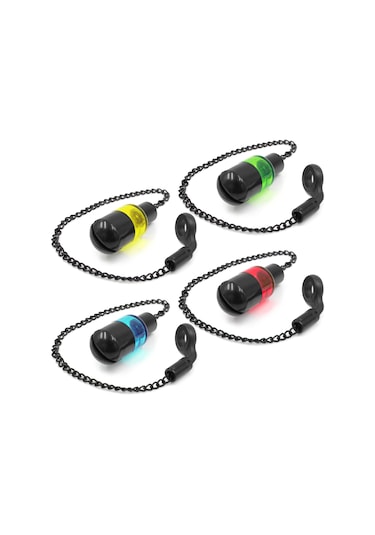 Shineyee Gece Balıkçılığı Işık Olmadan Flüoresan Çubuklu Plastik Ve Metal Zayıf Işıkta Kullanım Kolay Bağlanabilir Balık Alarmı Sallayıcı Sarı