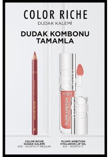 L'Oréal Paris Color Riche Dudak Kalemi 635 Worth It Medium