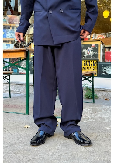 Flaw Oversize Takım Elbise Lacivert-28405 Lacivert