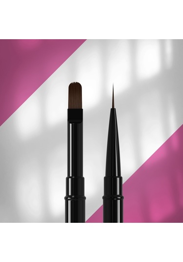 Staleks Çift Uçlu Sentetik Nail Art Liner Çizim Ve Jel Fırçası 10-11mm Nbe-03/06