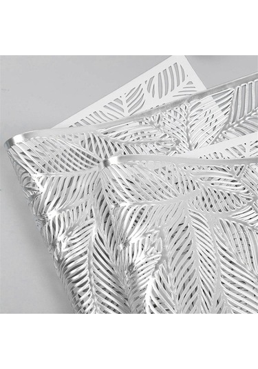 Flybuy Adet Dikdörtgen Yapraklı Yalıtımlı Amerikan Servisi, A-gümüş, 45x30cm, Yalıtım Ve Temizlik İçin Mükemmel Gümüş