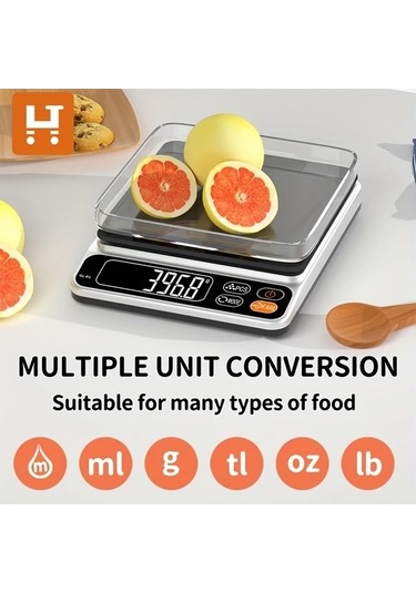 Fastbuy Wangxi Habuybuy Gl-01 Taşınabilir El Tipi Mutfak Tartısı 1kg 0.1g Hassasiyetli Elektronik Gram Ağırlık Tartısı Siyah Siyah